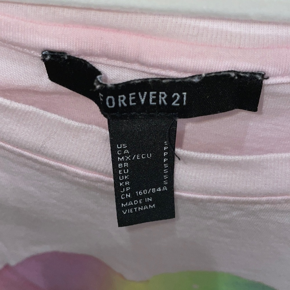 💕💕never worn Forever 21 pink t-shirt💕💕 - Picture 4 of 5